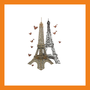 3D Wooden puzzle (Eiffel Tower)